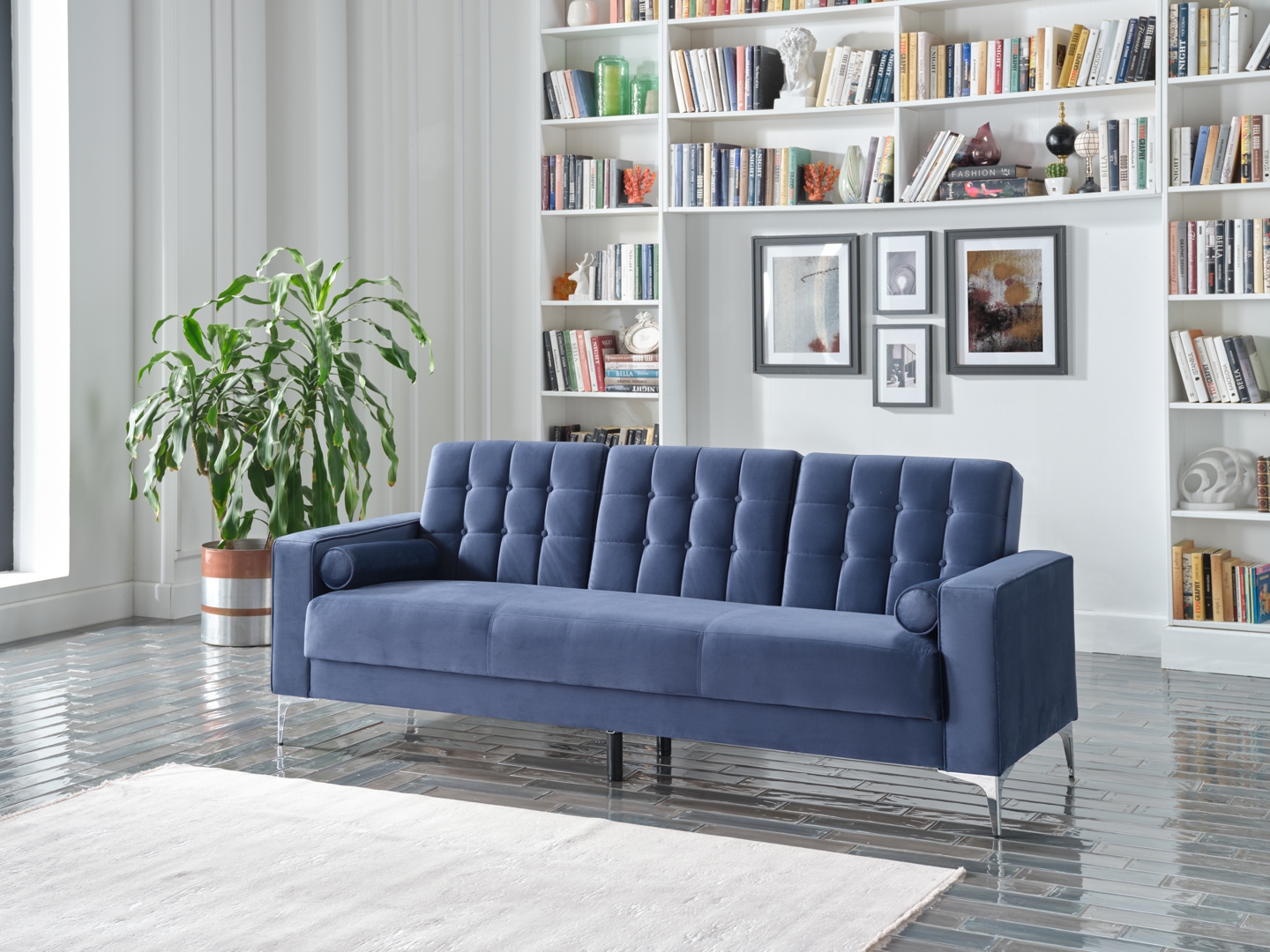 Hemera Fabric Storage Sleeper Living Room Set