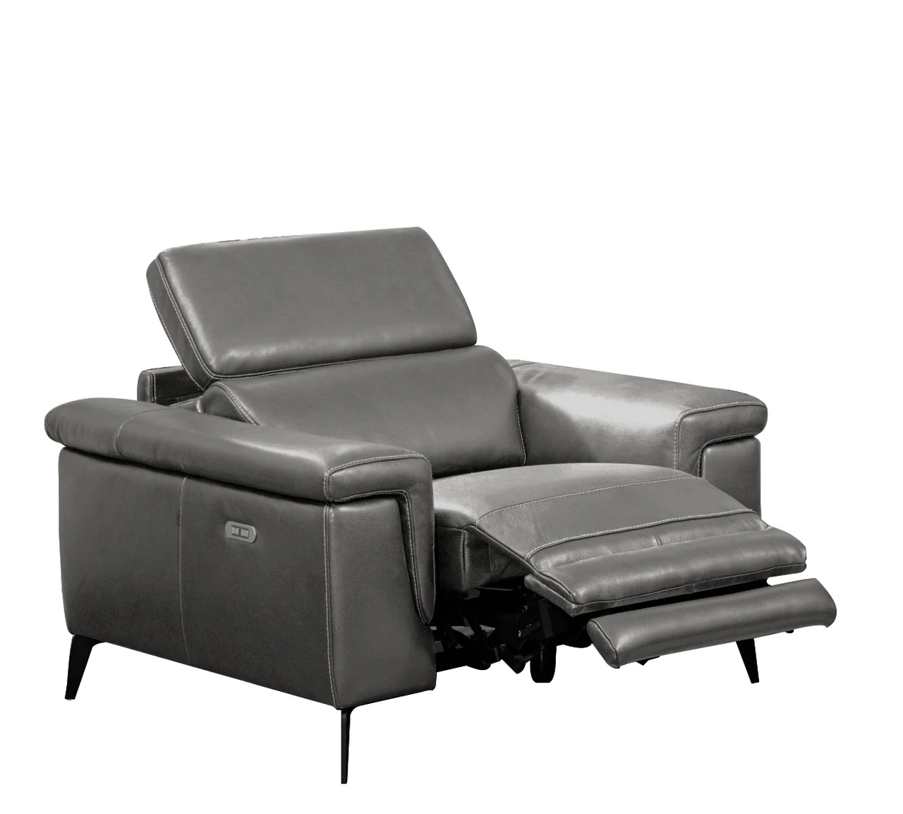 Hendrix Thick Top Grain Leather Match Recliner Armchair
