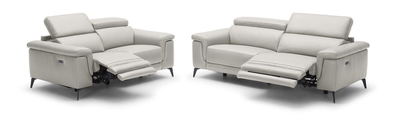 Hendrix Thick Top Grain Leather Match Recliner Living Room Set