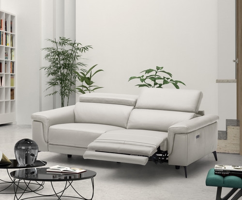 Hendrix Thick Top Grain Leather Match Recliner Sofa
