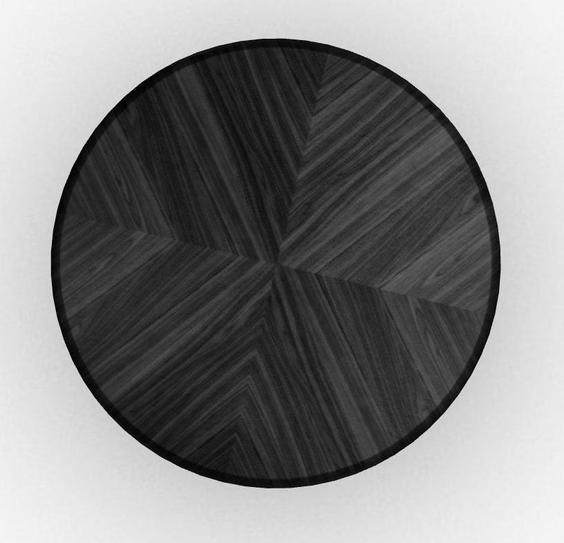 Twins Metal/Veneer Round Dining Table