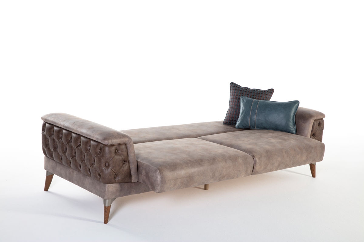 Loren Leatherette Sleeper Sofa