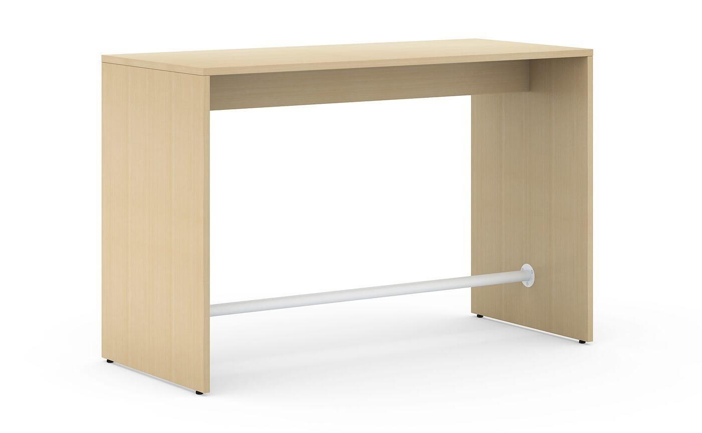 Light high table with panel legs is perfect