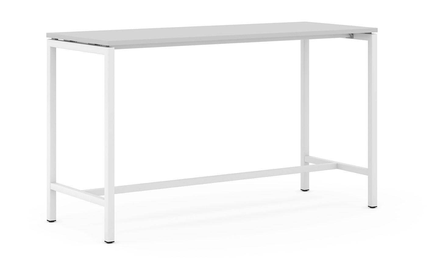 Nova Office High Conference Set (High Table W62.9" + Media Wall + 4 High Chairs)