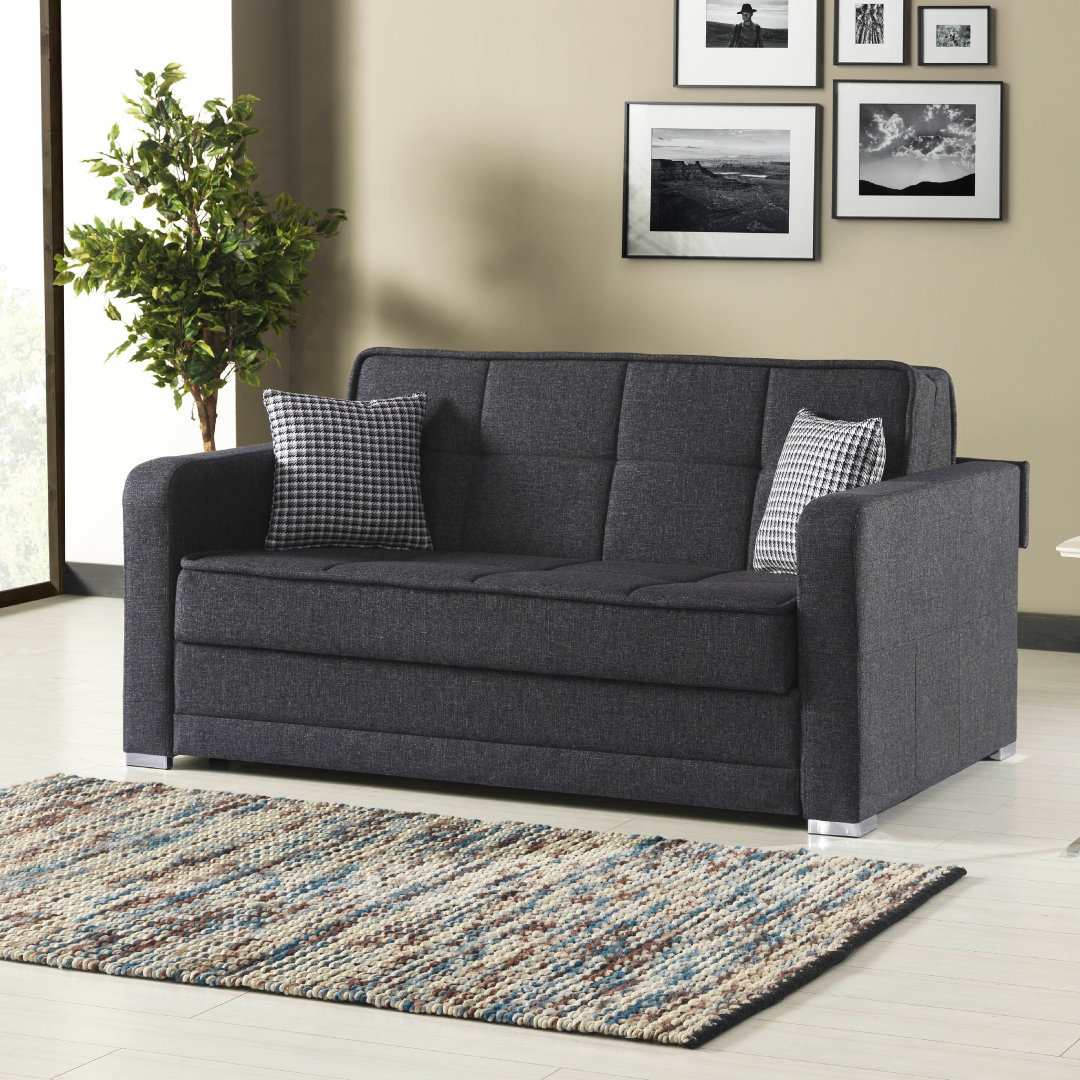 Hilside Upholstered Pull-Out Queen Size Storage Sleeper