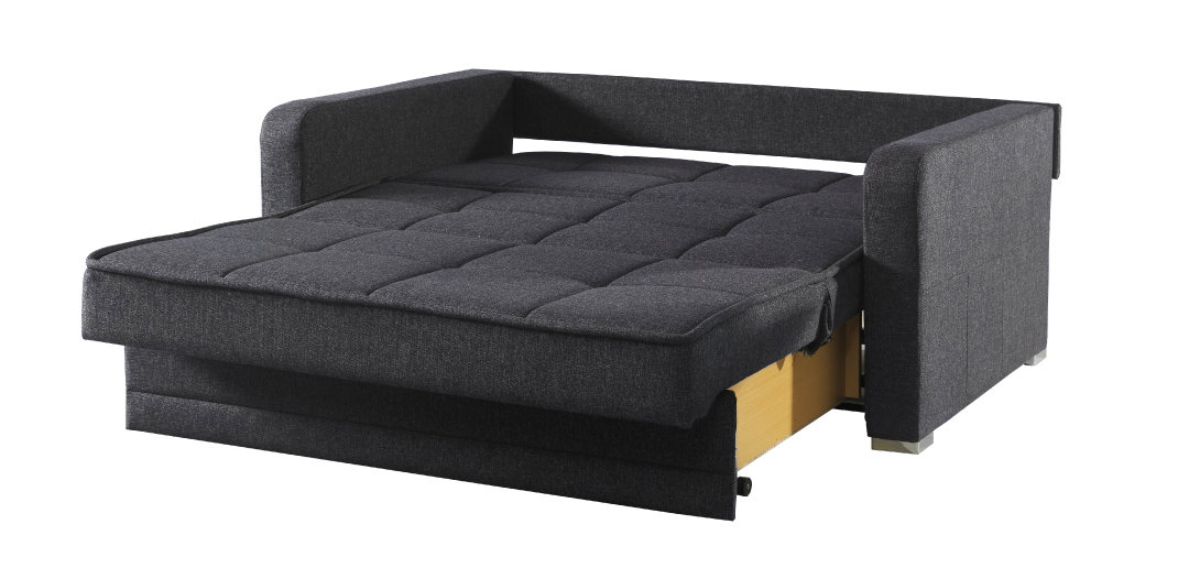 Hilside Upholstered Pull-Out Queen Size Storage Sleeper