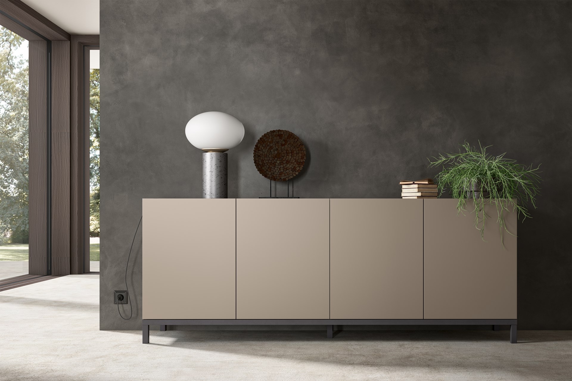 Kali ESF Wood 4-Door Buffet