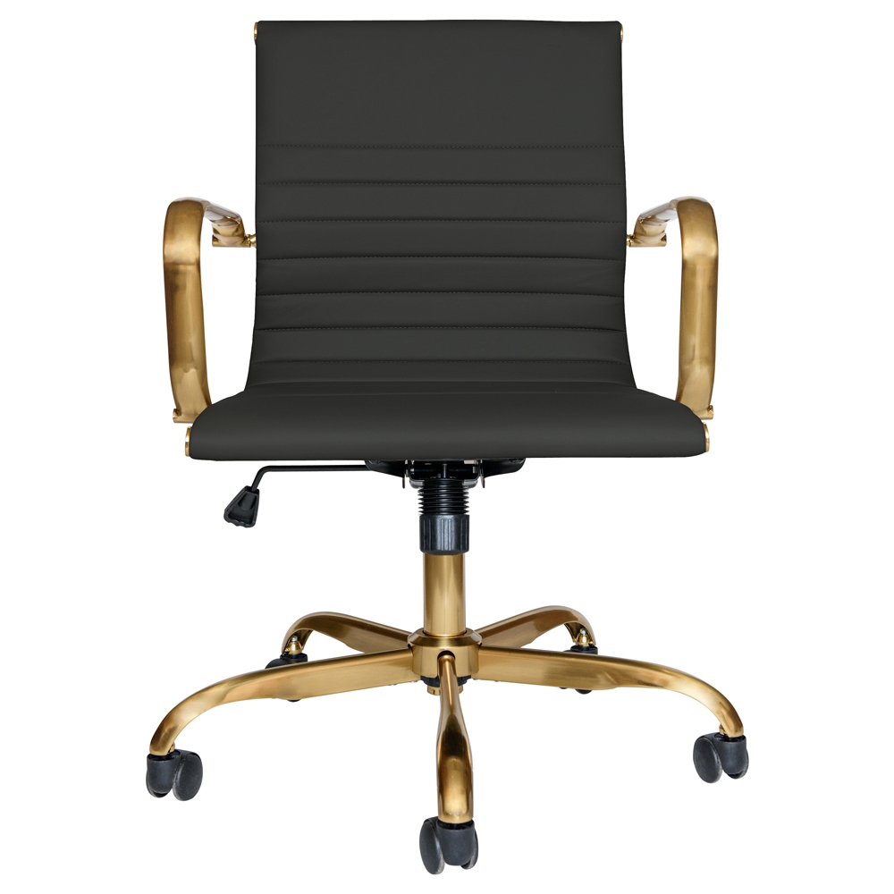 Hairs Leatherette Office Chair