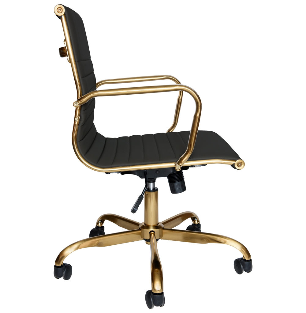 Hairs Leatherette Office Chair