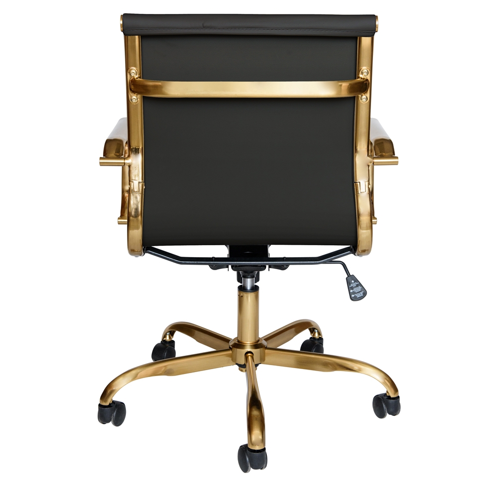 Hairs Leatherette Office Chair