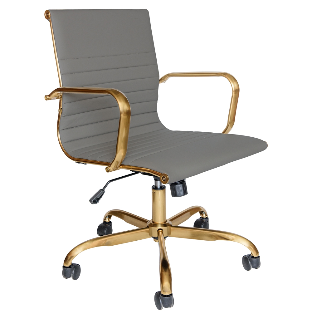 Hairs Leatherette Office Chair