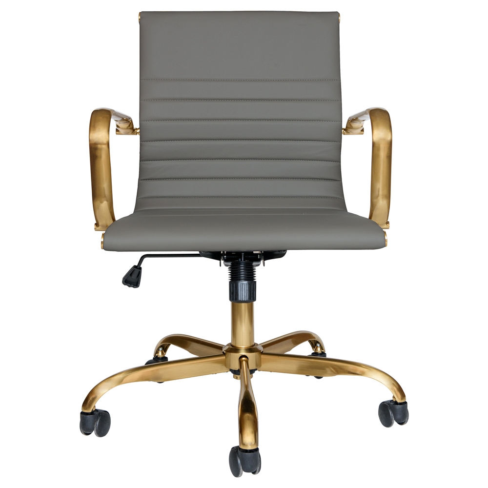Hairs Leatherette Office Chair