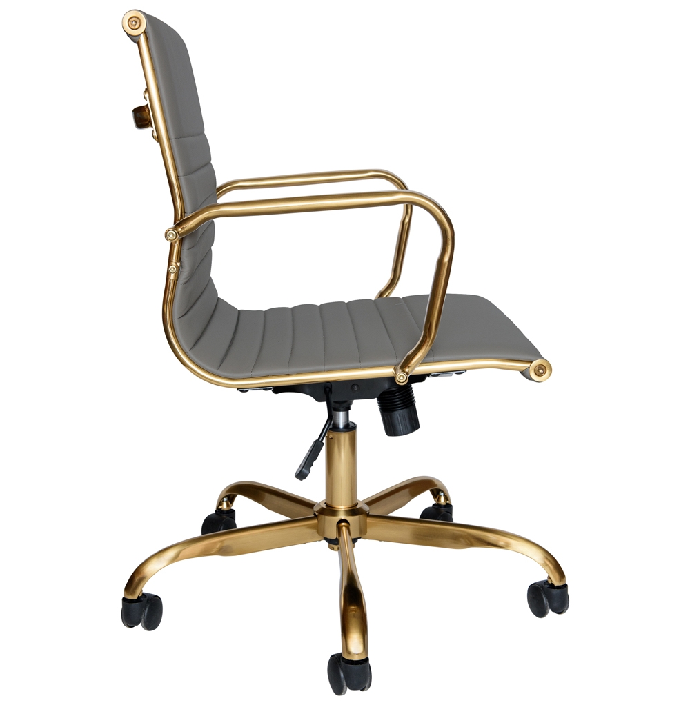 Hairs Leatherette Office Chair
