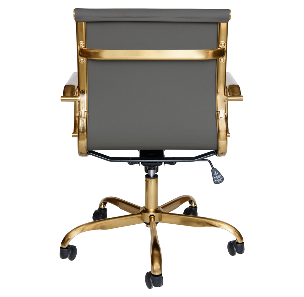 Hairs Leatherette Office Chair