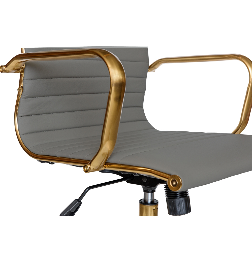 Hairs Leatherette Office Chair