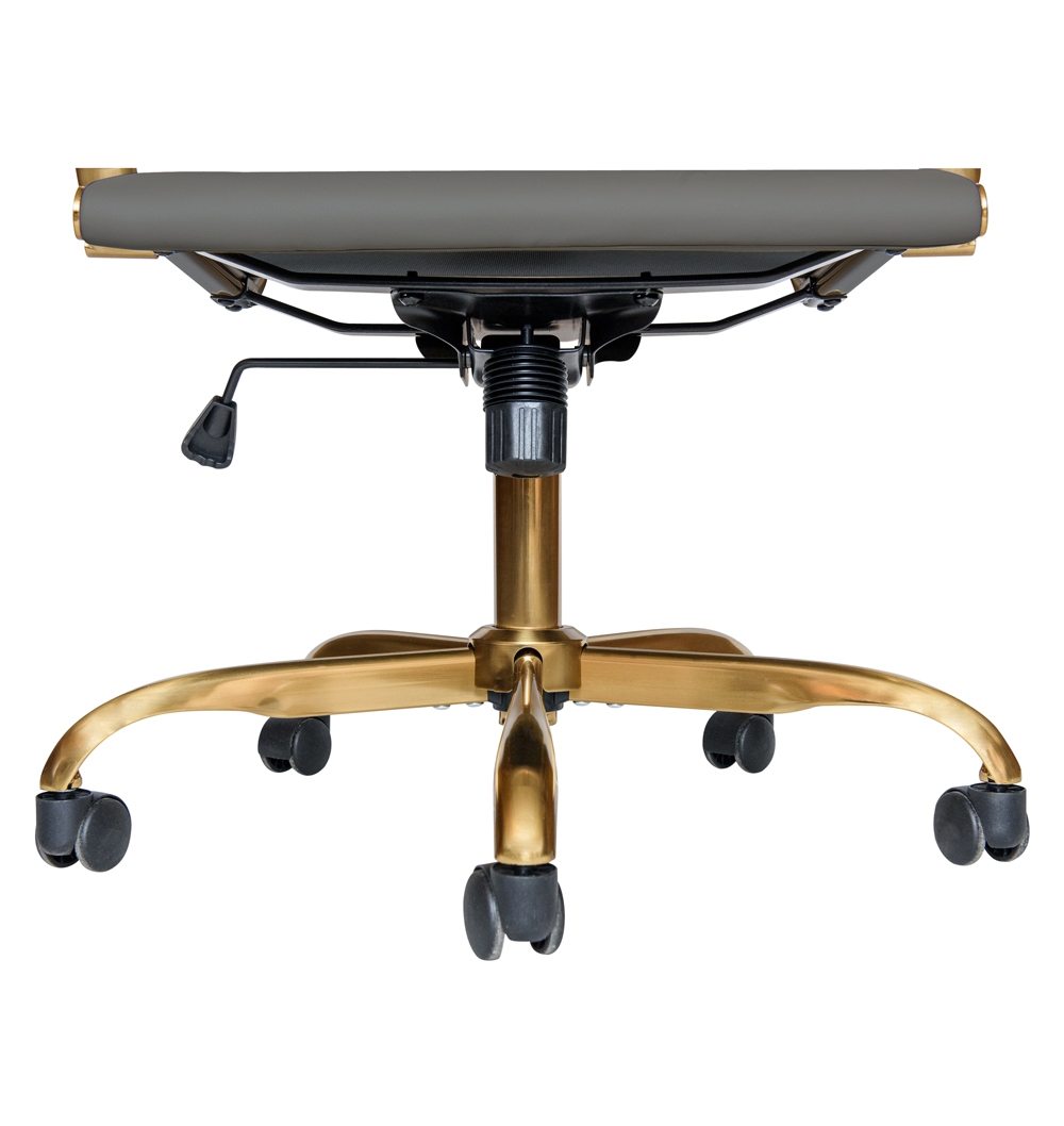 Hairs Leatherette Office Chair