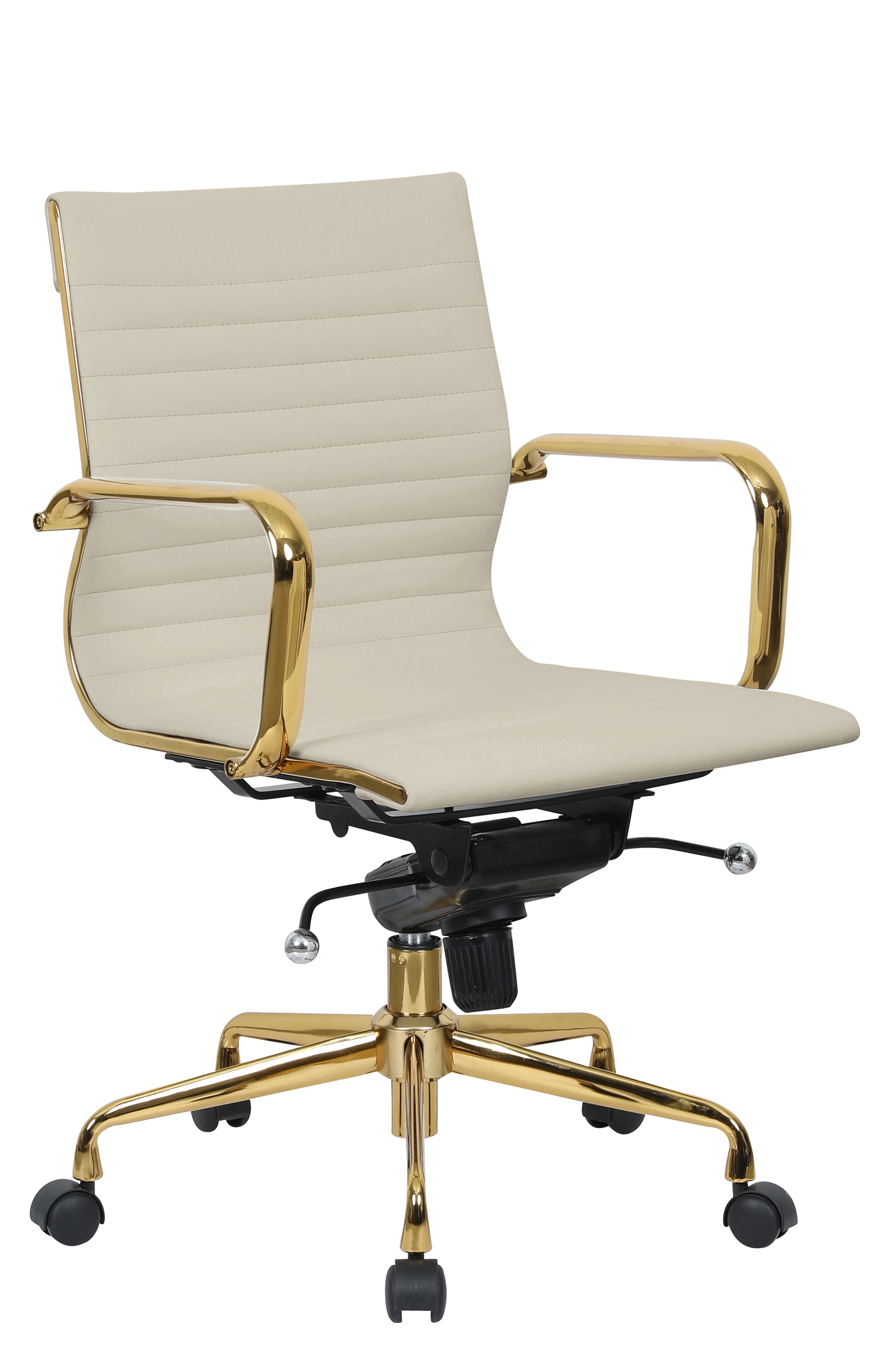 Hairs Leatherette Office Chair