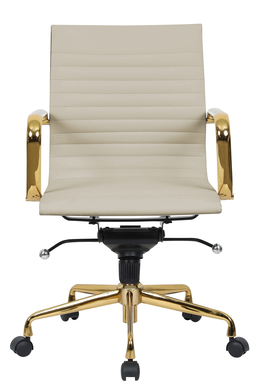 Hairs Leatherette Office Chair