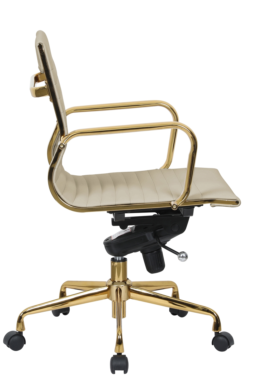 Hairs Leatherette Office Chair
