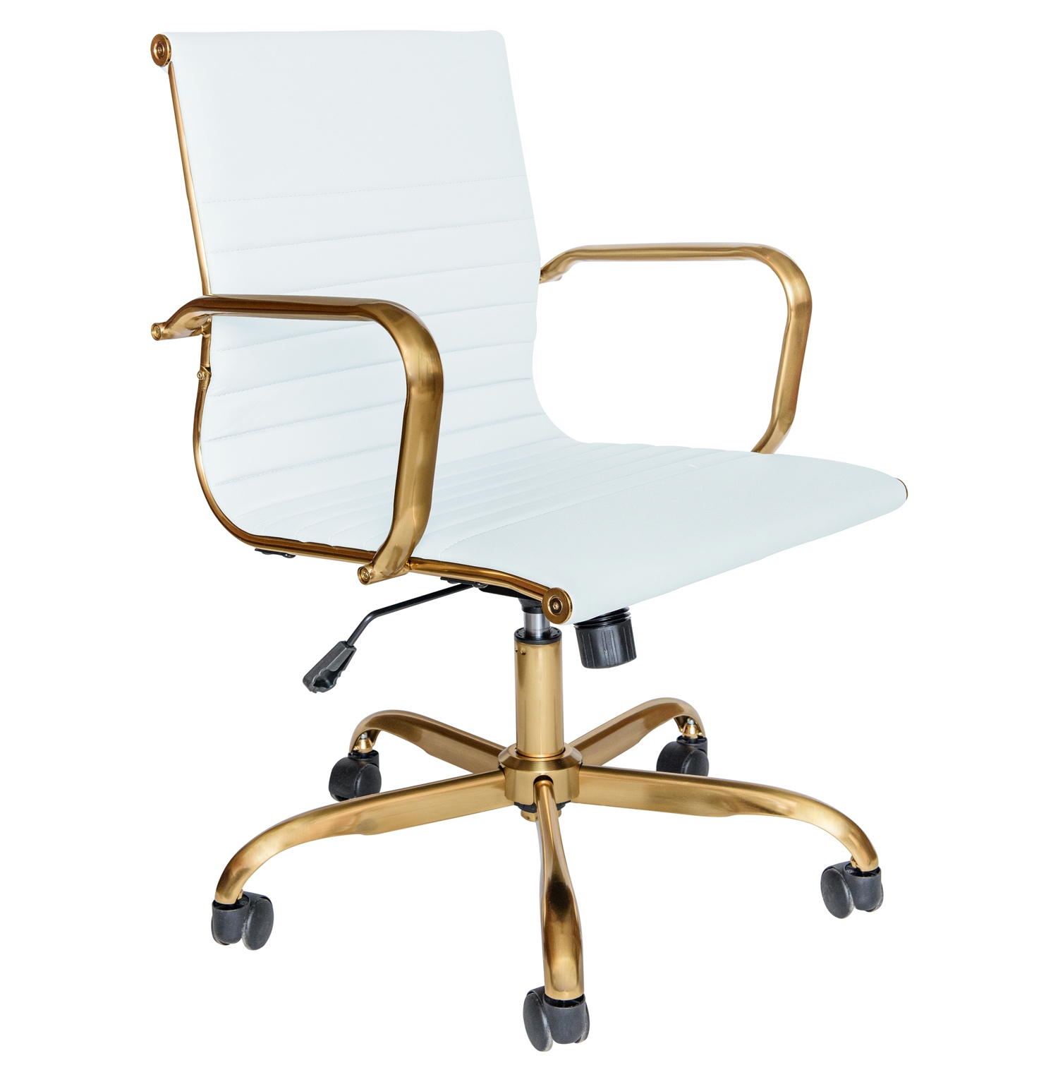 Hairs Leatherette Office Chair