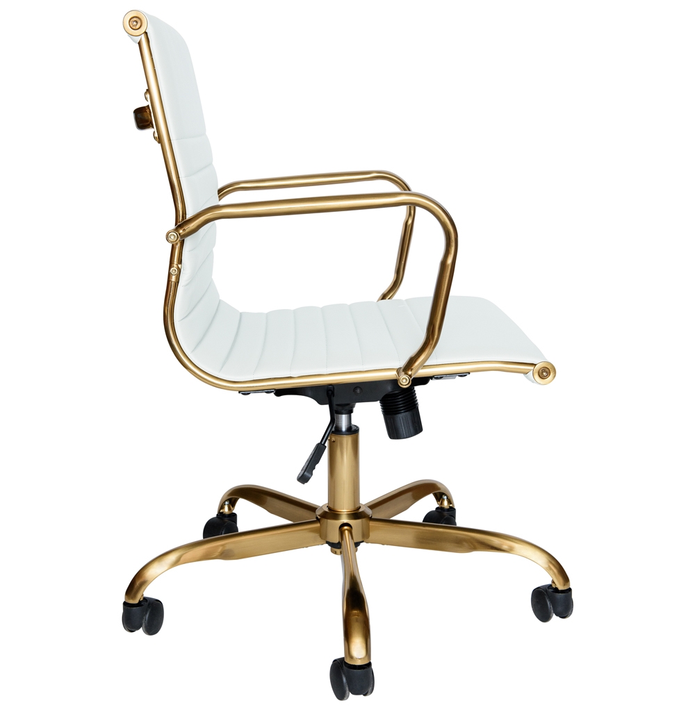 Hairs Leatherette Office Chair