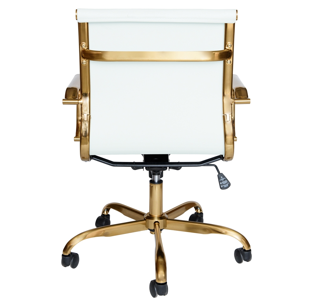 Hairs Leatherette Office Chair