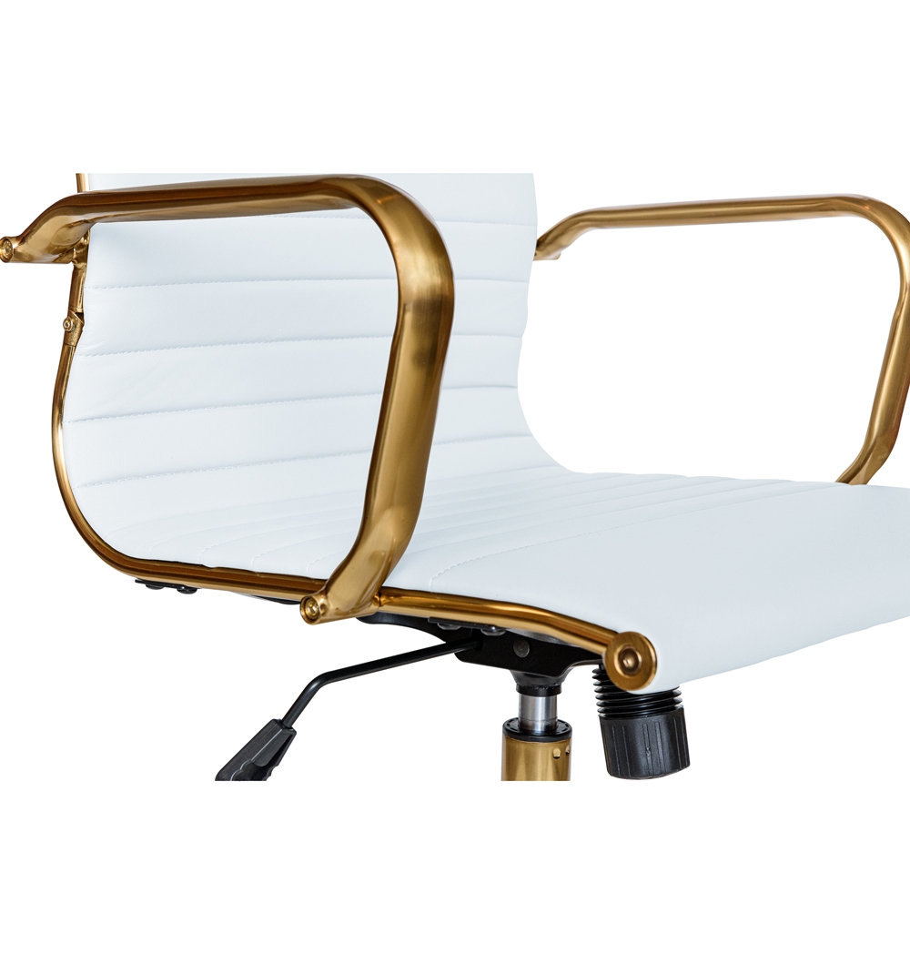 Hairs Leatherette Office Chair
