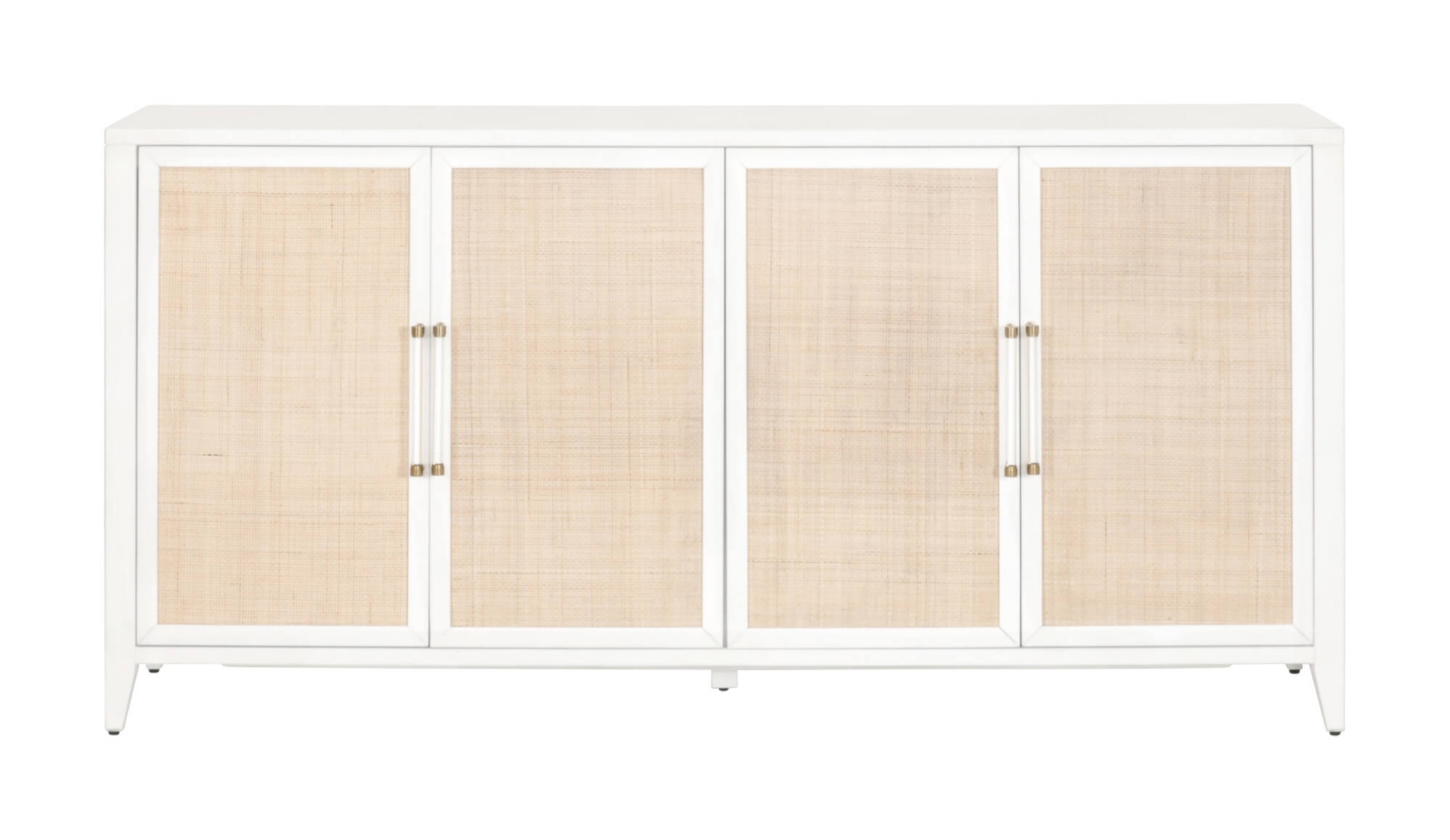 Holland Wood/Rattan Media Sideboard w/4 Doors