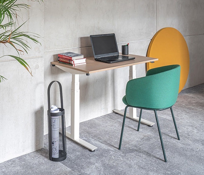 Compact Drive 55" x 23.6" Straight Ergonomic Sit-Stand Home/Office Desk