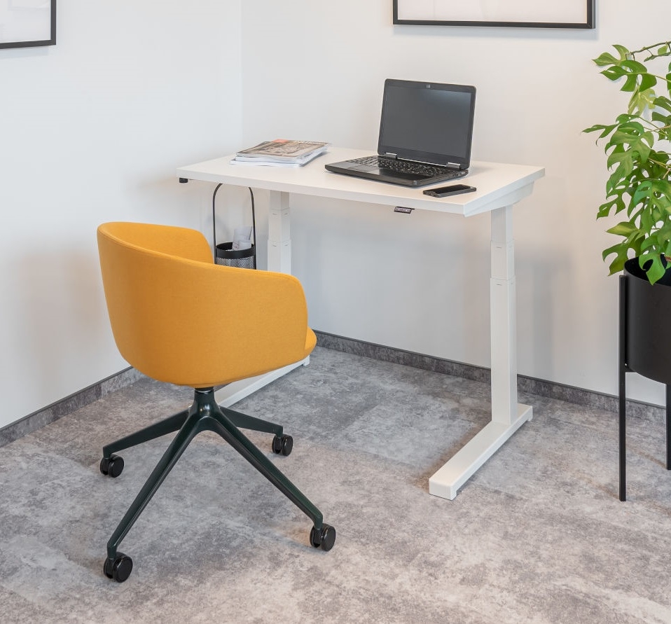 Compact Drive 39" x 23.6" Straight Ergonomic Sit-Stand Home/Office Desk