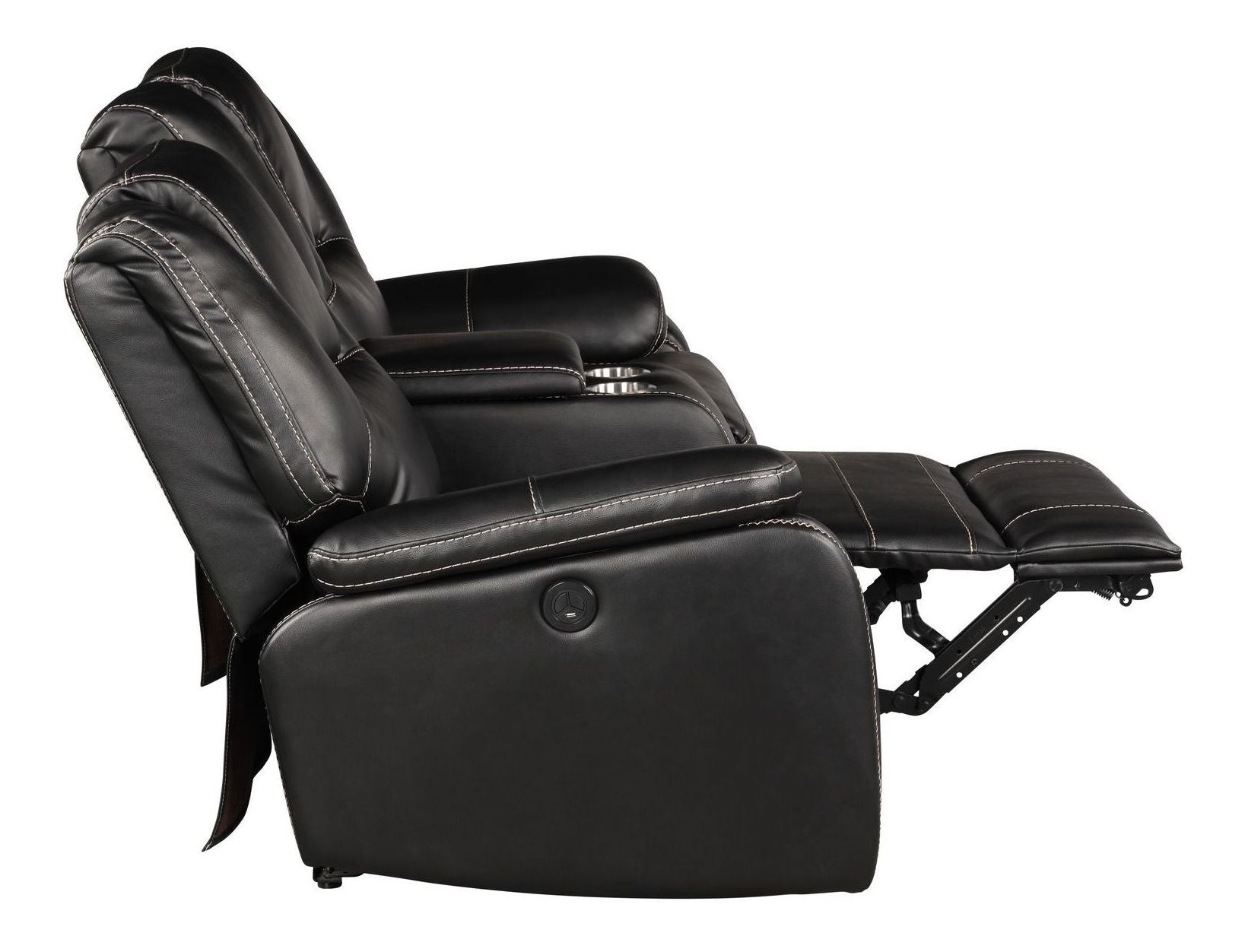 Hong Kong Faux Leather Power Reclining Loveseat