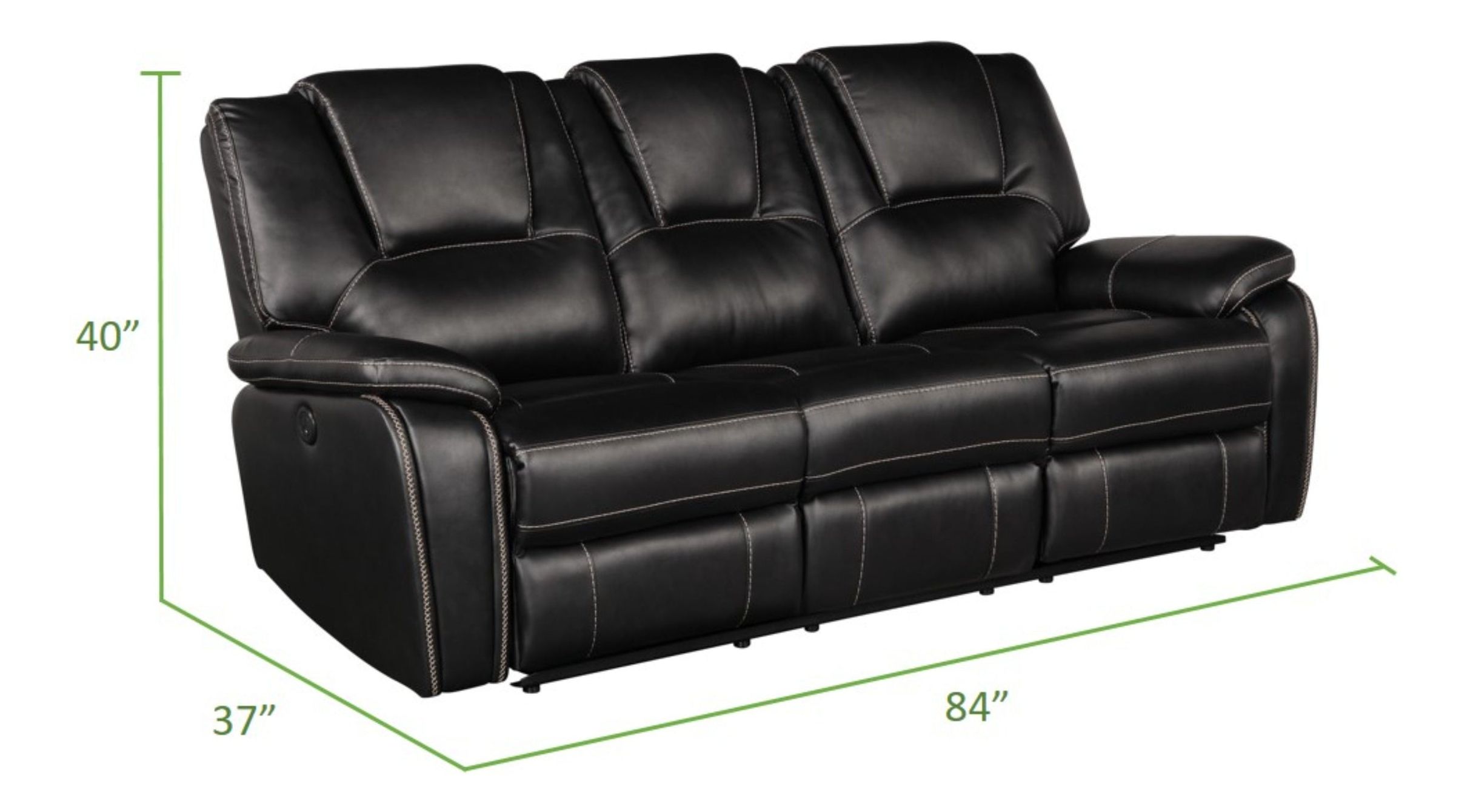 Hong Kong Faux Leather Power Reclining Sofa