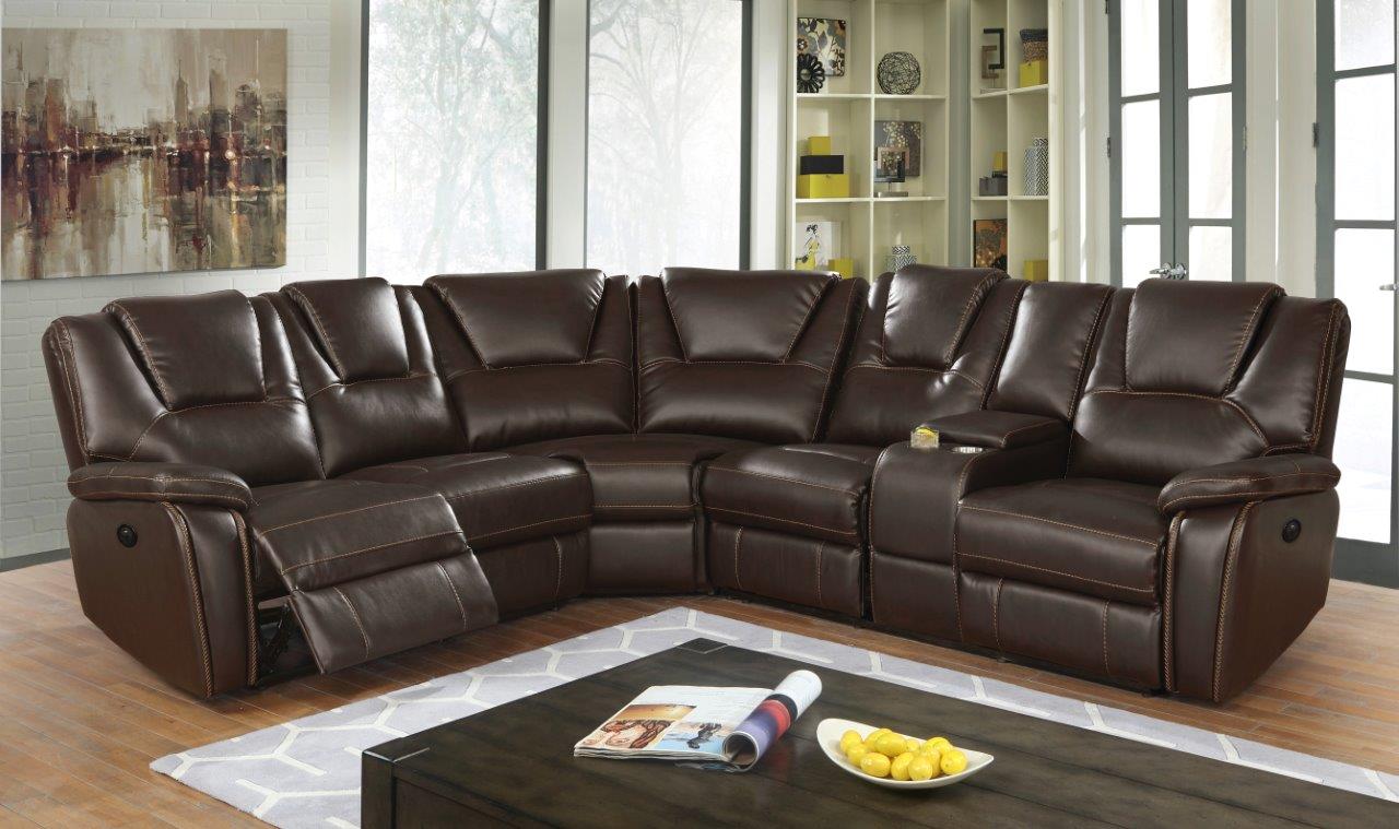 Hong Kong Faux Leather Power Reclining Sectional