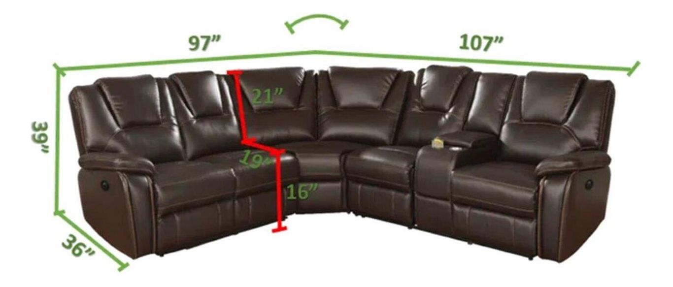 Hong Kong Faux Leather Power Reclining Sectional