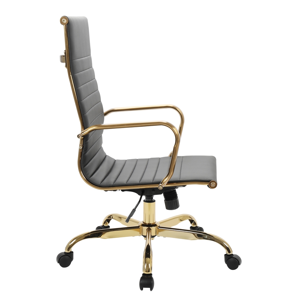 Hairs High-Back Leatherette Office Chair