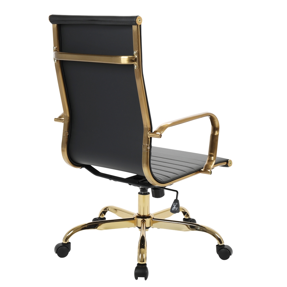 Hairs High-Back Leatherette Office Chair