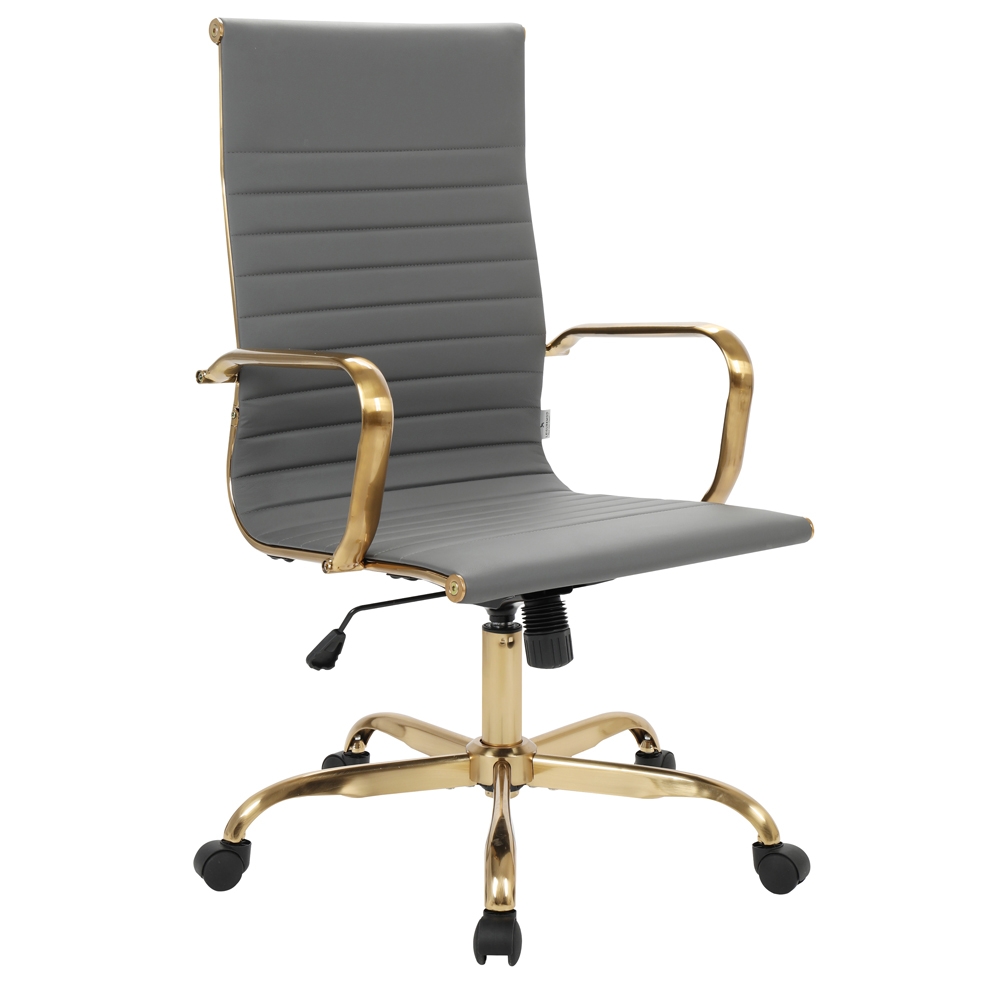 Hairs High-Back Leatherette Office Chair
