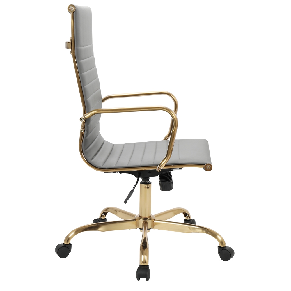 Hairs High-Back Leatherette Office Chair