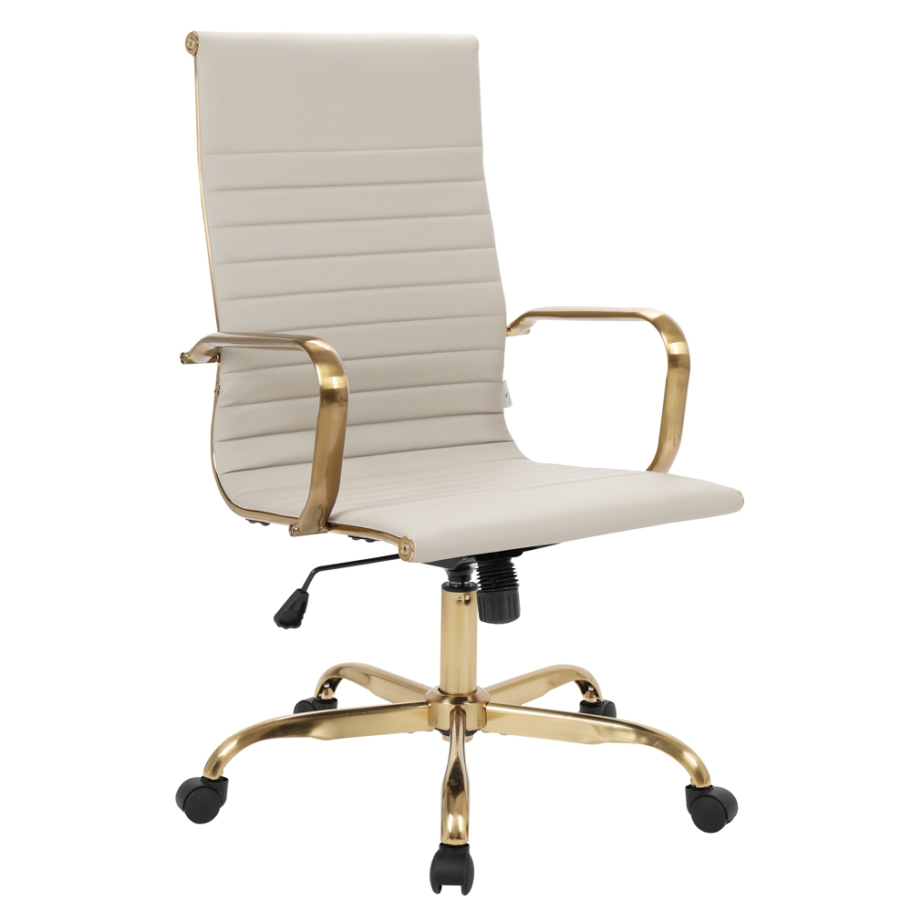 Hairs High-Back Leatherette Office Chair
