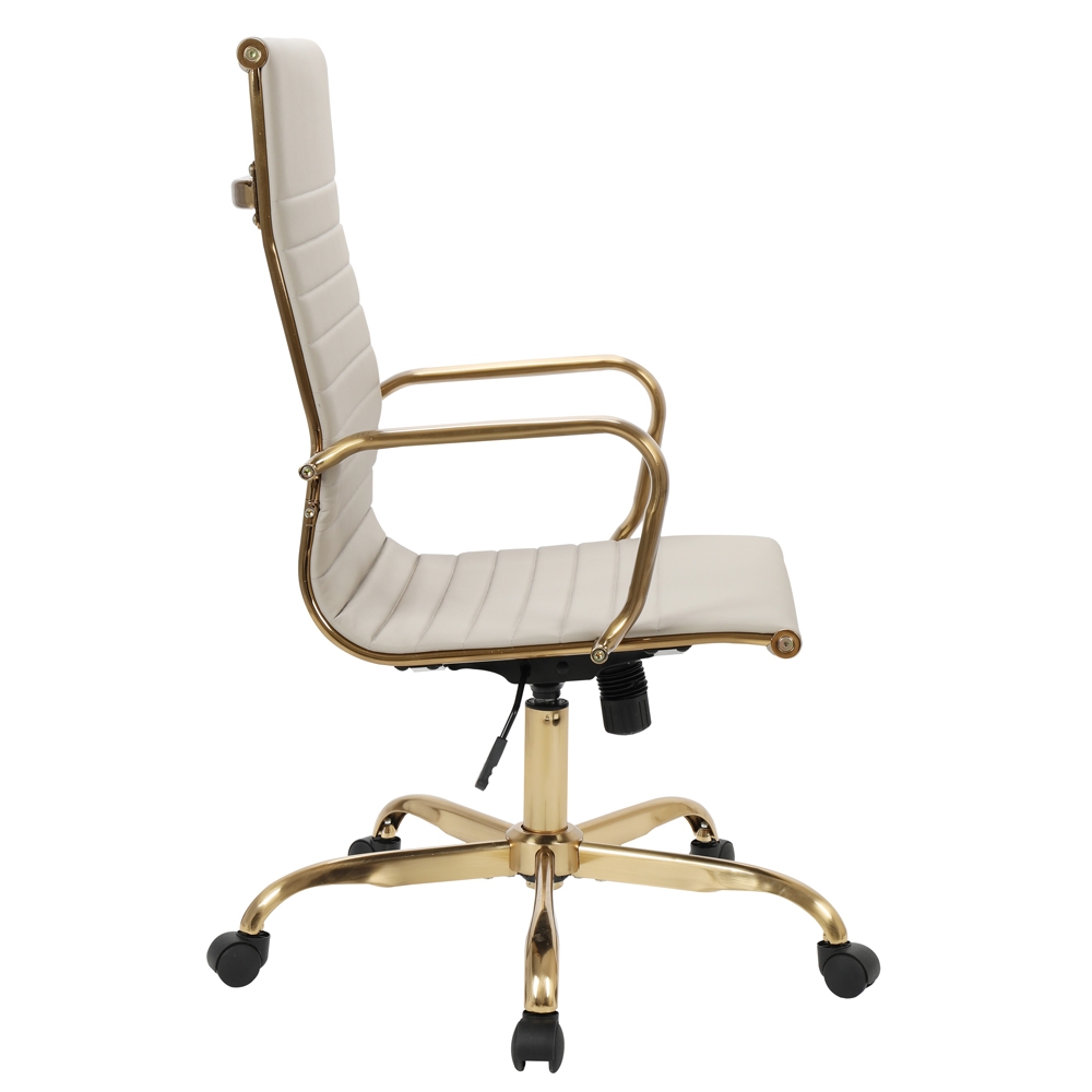 Hairs High-Back Leatherette Office Chair