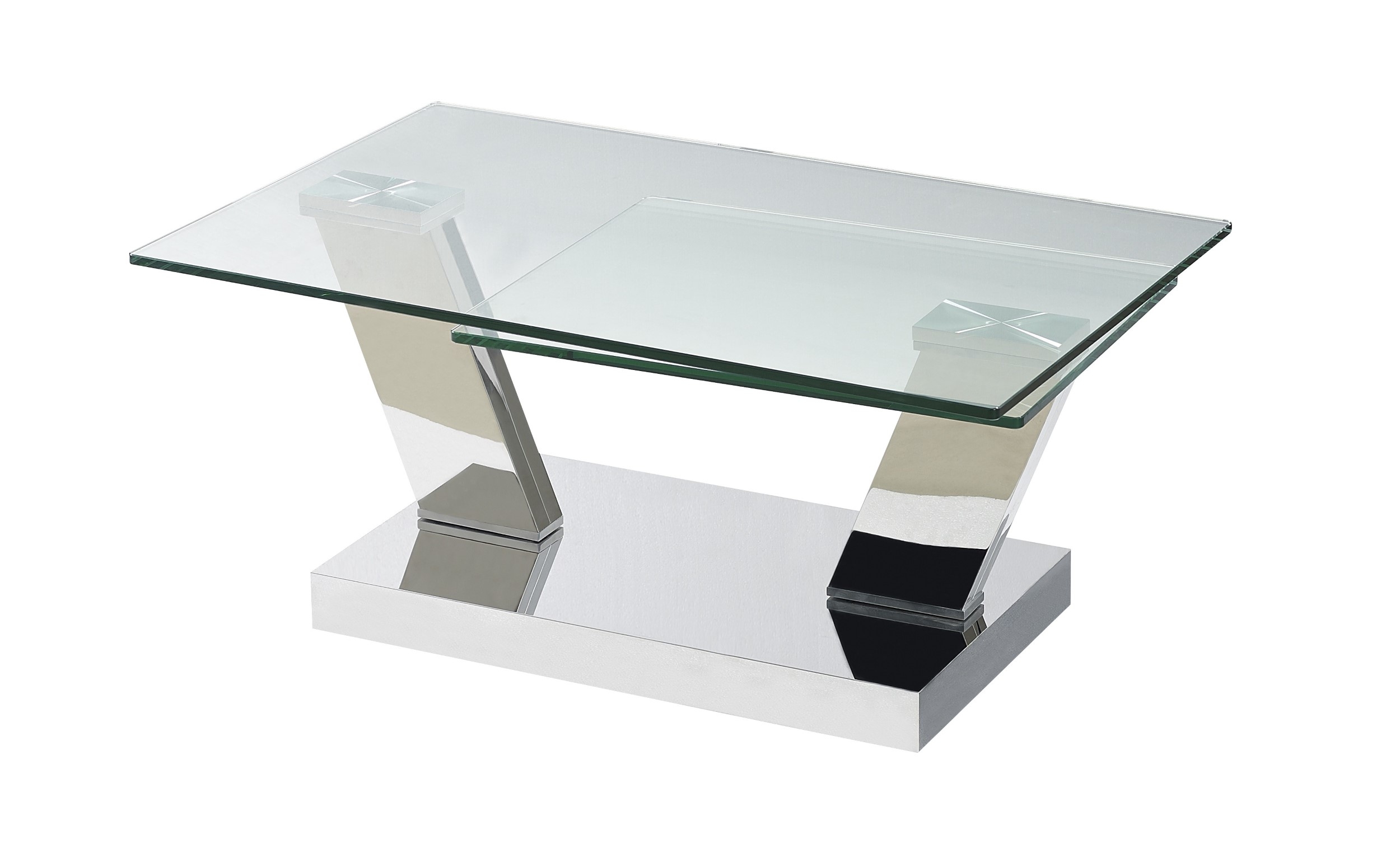 Houston Modern Glass Coffee Table