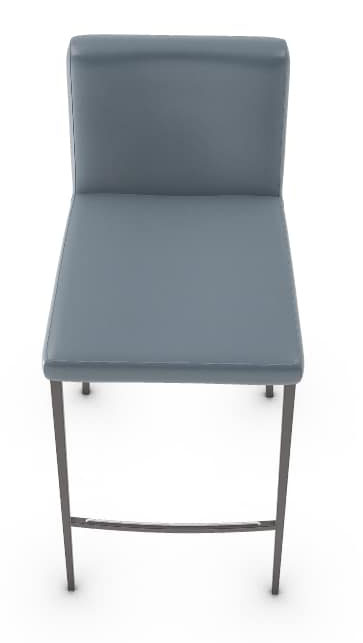 Aida Fabric/Metal Customizable Counter Stool