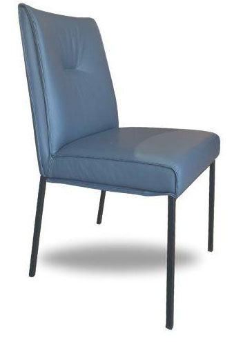 Romy Fabric/Metal Customizable Dining Chair