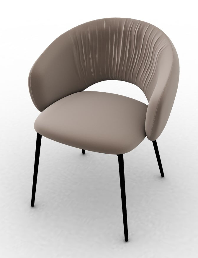 Anime Fabric/Metal Customizable Dining Chair