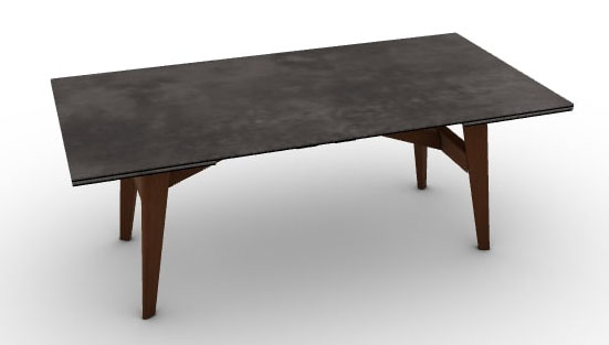 Abrey W78.7"-98.4"-118.1" Ceramic/Wood Customizable Extendable Rectangular Dining Table