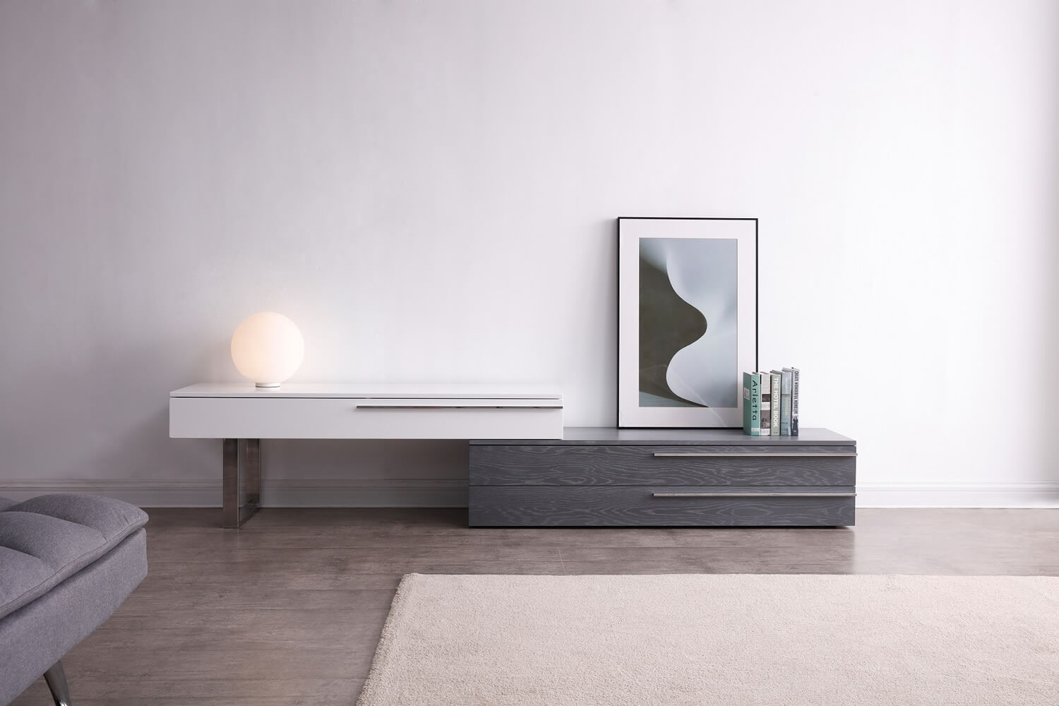 Hudson Modern TV Base for TVs up to 60"