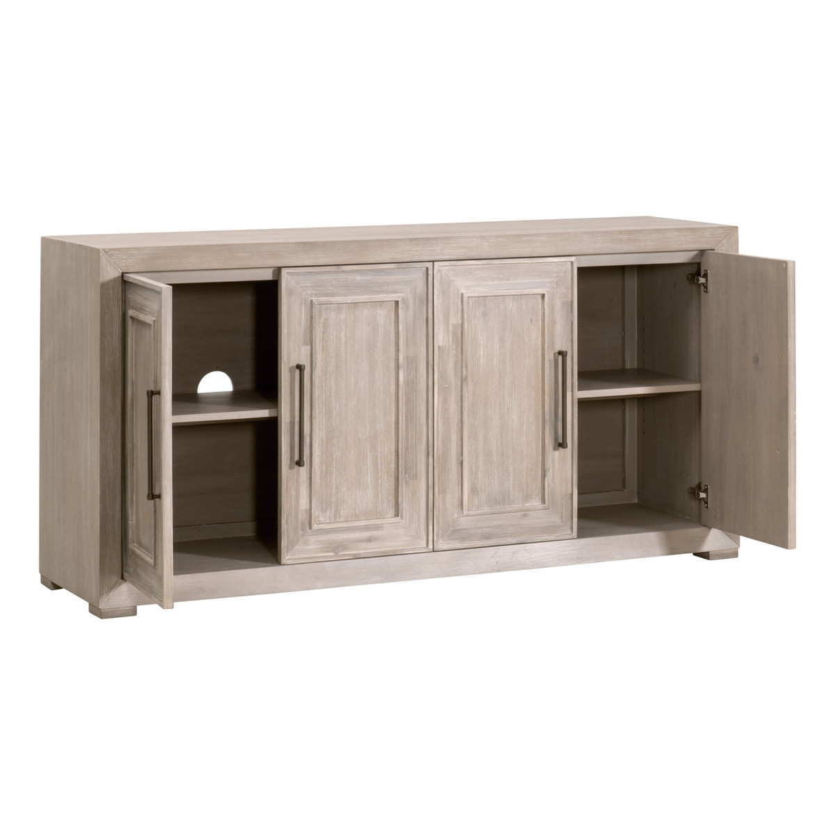 Plaza Wood Extendable Dining Set, Composition 2