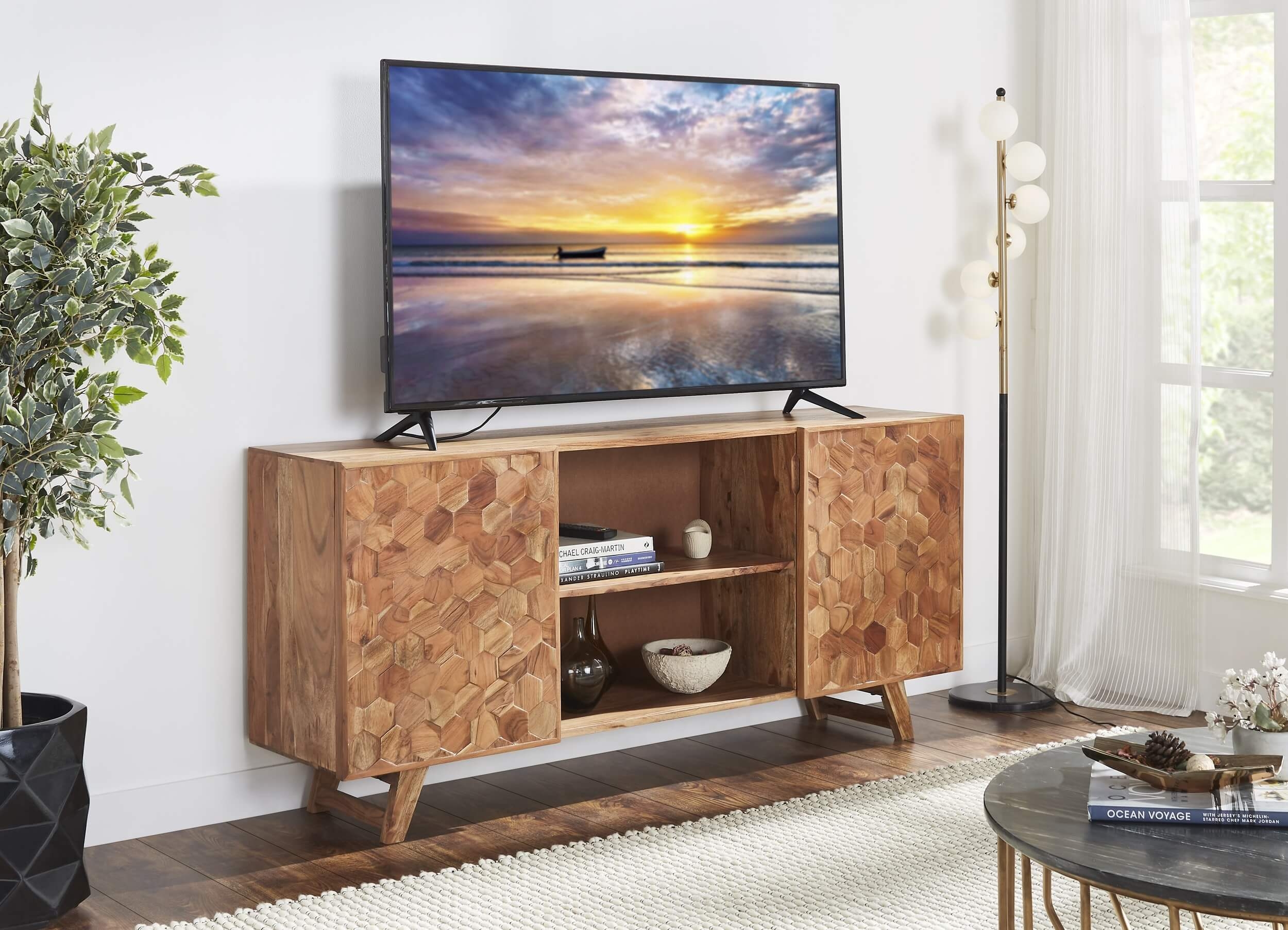 Hive Solid Hardwood 66" TV Unit