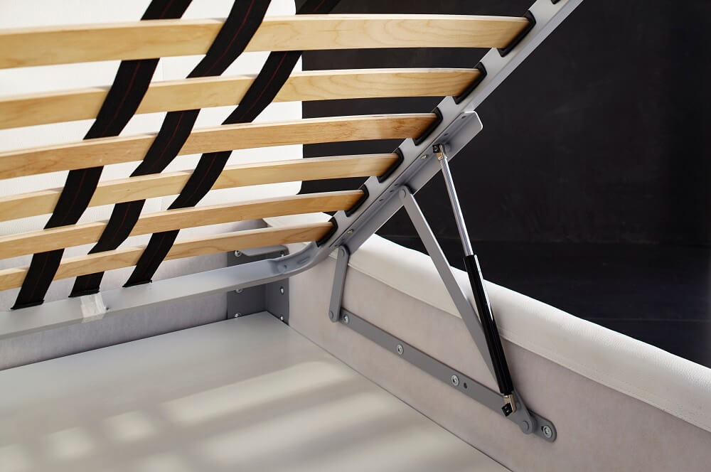 Tower Fabric/Ecoleather Storage Platform Bed