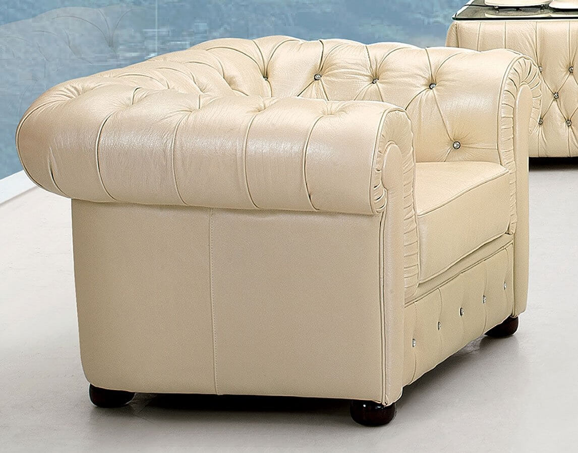 258 Full Leather Living Room Set by ESF Furniture